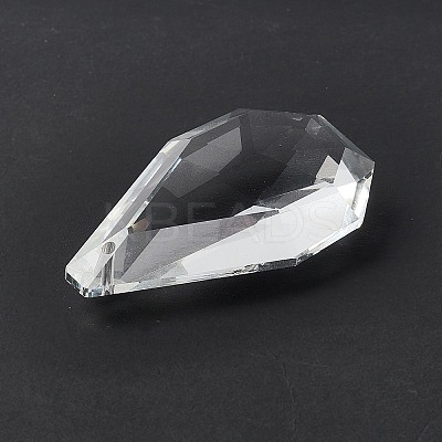 Transparent Glass Big Pendants GLAA-F118-13-1
