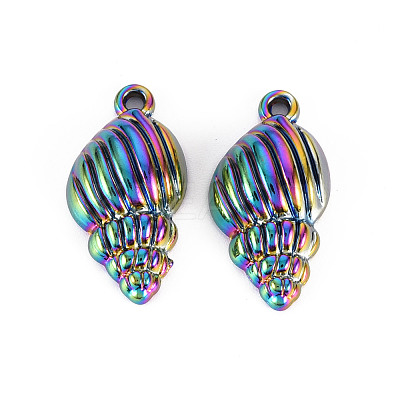 Rainbow Color Alloy Pendants PALLOY-S180-256-NR-1