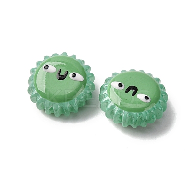 Fuuny Baking Paint Glass Enamel Beads LAMP-Q045-01E-1