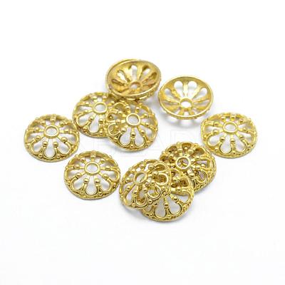 Brass Bead Caps KK-K185-53B-RS-1