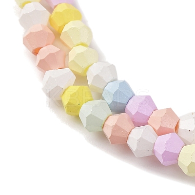 Baking Paint Glass Beads Strands LAMP-R020-02B-1