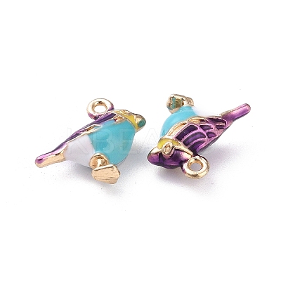 Alloy Enamel Pendants LS-ENAM-R149-08B-G-1