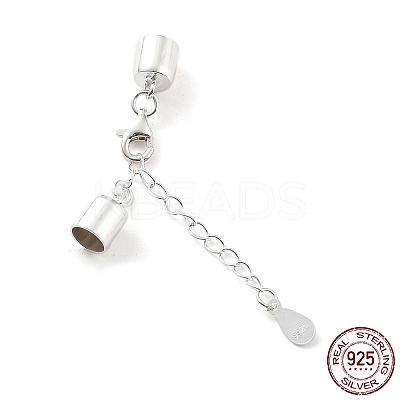 925 Sterling Silver Curb Chain Extender STER-G039-02D-S-1