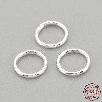 925 Sterling Silver Soldered Closed Jump Rings STER-S002-58-1