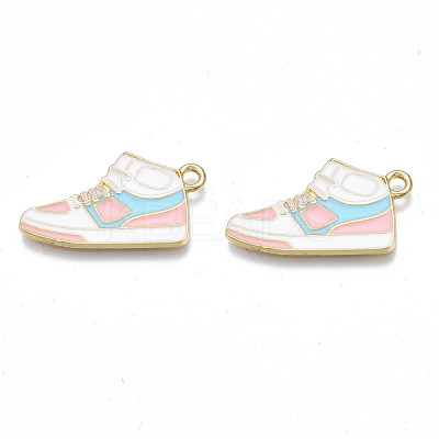 Alloy Enamel Shoes Pendants PALLOY-N170-023B-NR-1