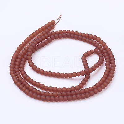 Baking Paint Transparent Glass Bead Strands X-GLAA-S031-4mm-06-1