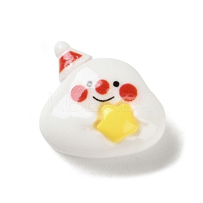 Christmas Theme Opaque Resin Decoden Cabochons LS-RESI-F053-C02-1