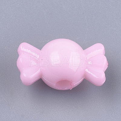 Opaque Solid Color Acrylic Beads X-MACR-T030-16-1