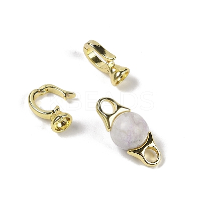 Natural Sodalite with Brass Fold Over Clasps G-G141-03G-19-1