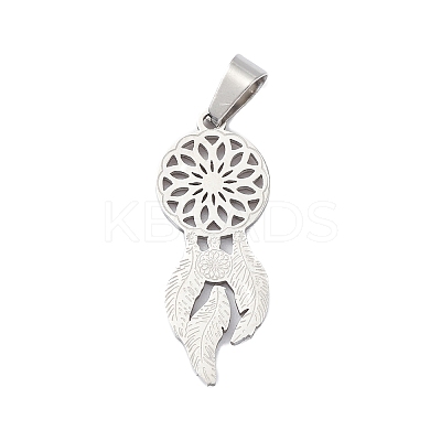 Non-Tarnish 201 Stainless Steel Pendants STAS-D068-02P-1