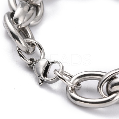 Tarnish Resistant 304 Stainless Steel Rope Chain Bracelets BJEW-I293-10P-1