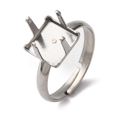 304 Stainless Steel Cuff Ring Components STAS-D372-01P-02-1