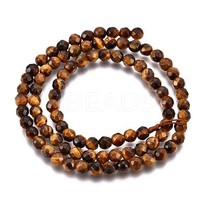 Natural Tiger Eye Beads Strands G-F260-02-4mm-1