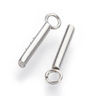 Tarnish Resistant 202 Stainless Steel Pendants STAS-F186-03P-1.5x10mm-1