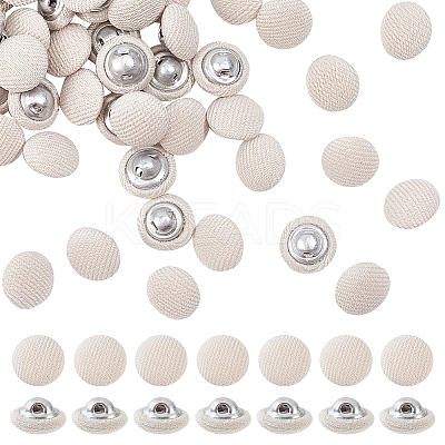 100Pcs 1-Hole Aluminum Buttons DIY-NB0007-77D-1