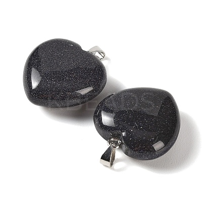 Synthetic Blue Goldstone Pendants GG-CBAA0EE-04P-07-1