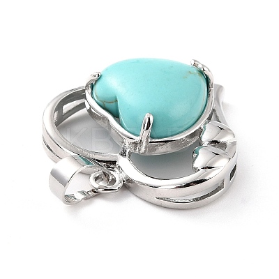 Synthetic Turquoise Pendants G-C236-01H-P-RS-1