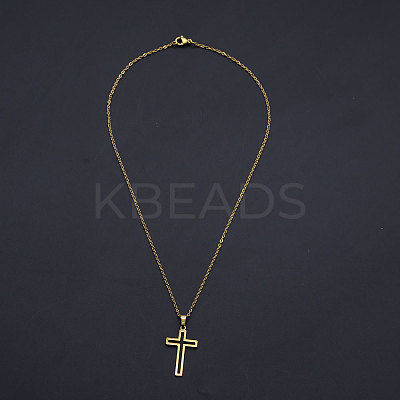 201 Stainless Steel Pendant Necklaces LS-NJEW-S105-JN534-45-2-1