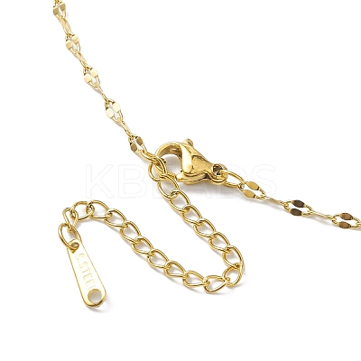Brass Micro Pave Cubic Zirconia Pendant Necklaces NJEW-C039-02KCG-1