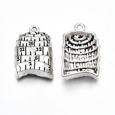 Tibetan Style Alloy Pendants TIBE-S323-077AS-RS-1