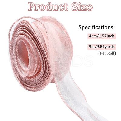 1 Roll Fishtail Yarn Iridescent Ribbon for Bowknot Making OCOR-YW0001-14A-1