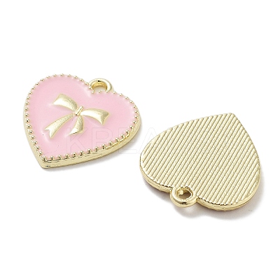 Rack Plating Alloy Enamel Pendants X-PALLOY-F311-09G-1