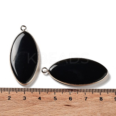 Natural Obsidian Pendants G-G063-03C-1