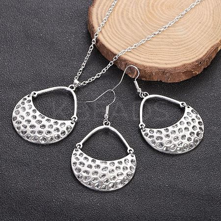 Bohemian Style Alloy Pendant Necklaces & Dangle Earrings Sets WG43411-03-1