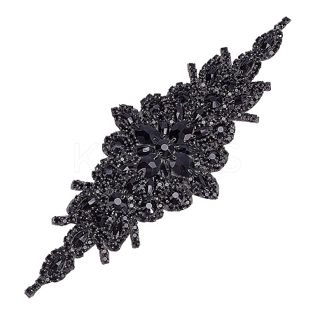 1Pc Flower Glass Crystal Rhinestone Applques DIY-FG0008-66-1