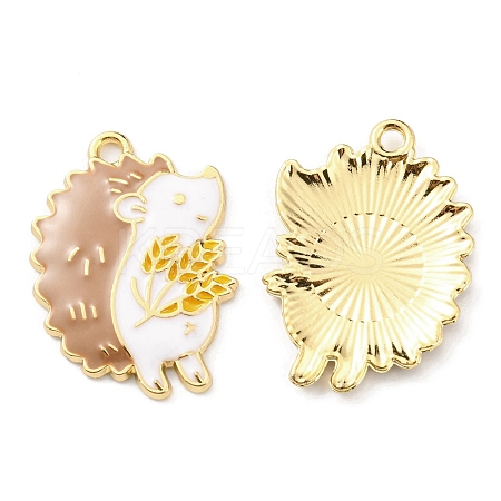 Alloy Enamel Pendants X1-ENAM-D051-17B-G-1