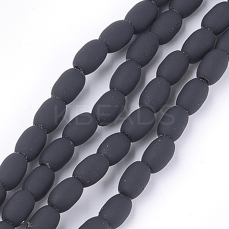 Spray Painted Non-magnetic Synthetic Hematite Beads Strands G-T116-17-17-1