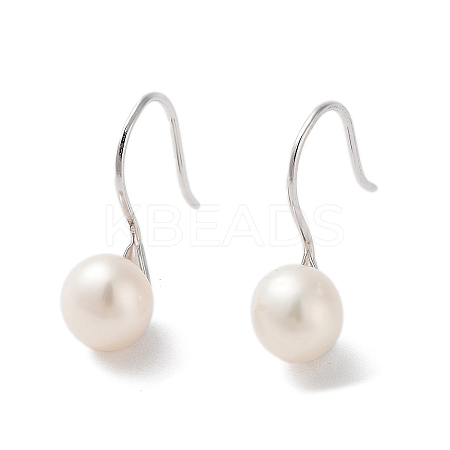 Natural Pearl Dangle Earrings for Women EJEW-C082-13B-P-1