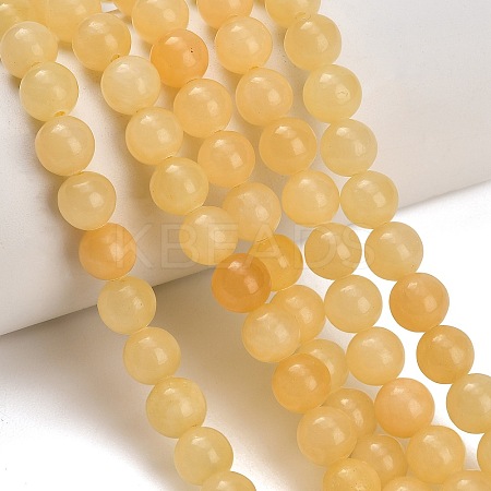 Natural Yellow Calcite Beads Strands GG-CBAA3AB-02-8mm-1