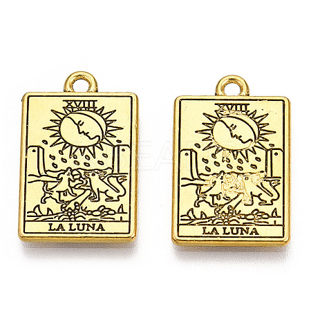 Rack Plating Alloy Pendants PALLOY-WH0103-04C-AG-1