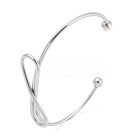 Non-Tarnish 304 Stainless Steel Cuff Bangles BJEW-K238-14P-1