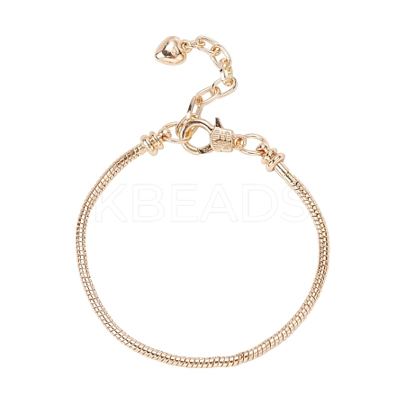 Brass European Style Bracelet Making MAK-YW0001-01KCG-1