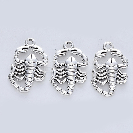Tibetan Style Alloy Pendants TIBE-R316-058AS-RS-1