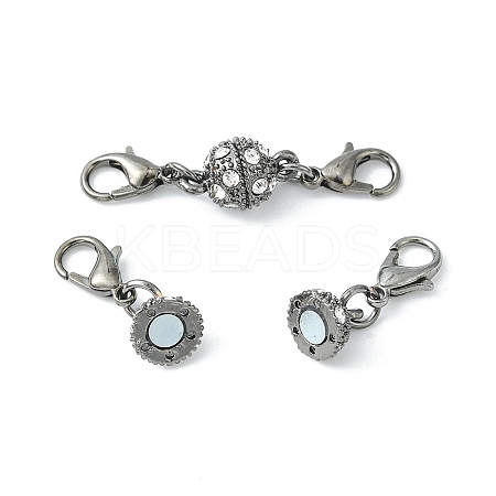 1Pc Alloy Crystal Rhinestone Magnetic Clasps LS-ALRI-YW0001-11B-1