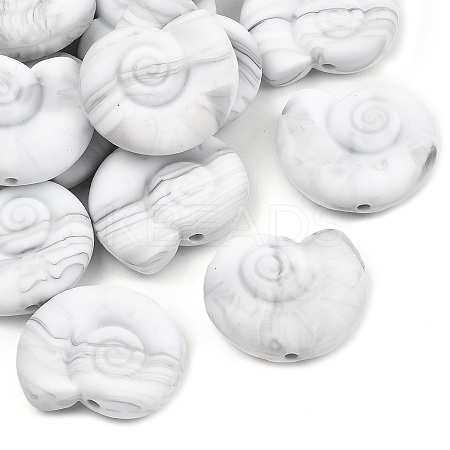 Shell Food Grade Eco-Friendly Silicone Focal Beads LS-SIL-CJC0009-02F-1