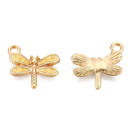 Light Gold Plated Alloy Charms ENAM-T009-02D-1
