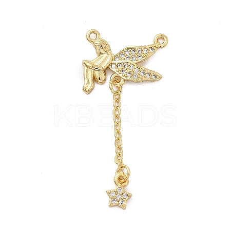 Brass Micro Pave Cubic Zirconia Pendants KK-A275-28G-1
