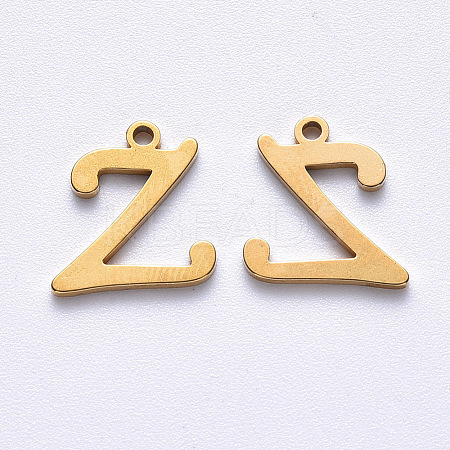 PVD Vacuum Plating 201 Stainless Steel Charms STAS-R105-Z-G-1