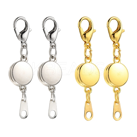 4 Sets 2 Colors Alloy Magnetic Clasps FIND-YWC0003-02-1
