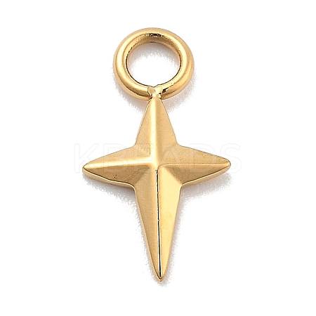 Ion Plating(IP) 304 Stainless Steel Charms STAS-P379-31G-1