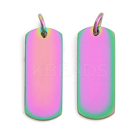 304 Stainless Steel Pendants Ion Plating(IP) STAS-I311-30RC-1