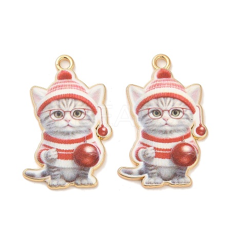 Christmas Alloy Enamel Pendants LS-ENAM-K069-43C-1