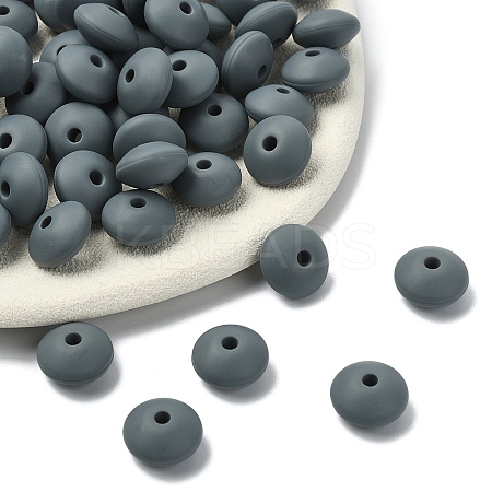 100Pcs Food Grade Eco-Friendly Silicone Beads SIL-YW0001-84G-1