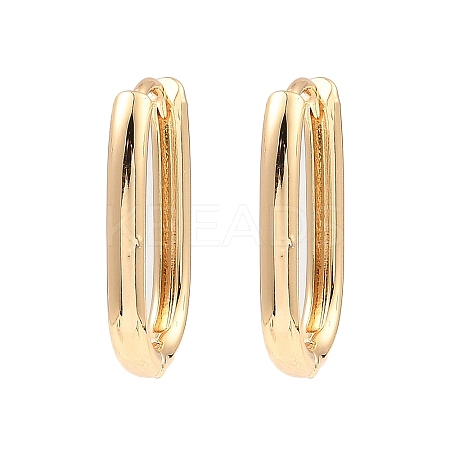 Brass Hoop Earrings EJEW-I289-27B-KCG-1