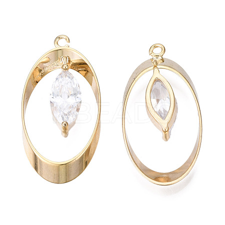Brass Rhinestone Pendants KK-N216-414-1